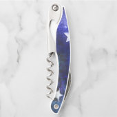 Ruimte-achtergrond met sterren kurkentrekker (Voorkant)