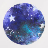 Ruimte-achtergrond met sterren labels (Design 2)