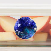 Ruimte-achtergrond met sterren labels (Aangebracht)