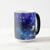 Ruimte-achtergrond met sterren magische mok (Voorkant rechts)