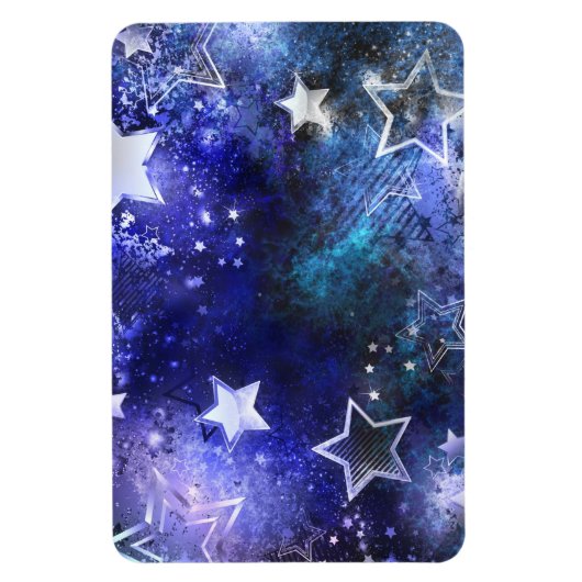 Ruimte-achtergrond met sterren magneet (Verticaal)