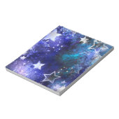 Ruimte-achtergrond met sterren notitieblok (Gedraaid)