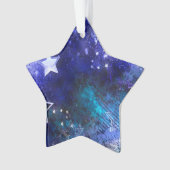 Ruimte-achtergrond met sterren ornament (voorkant)