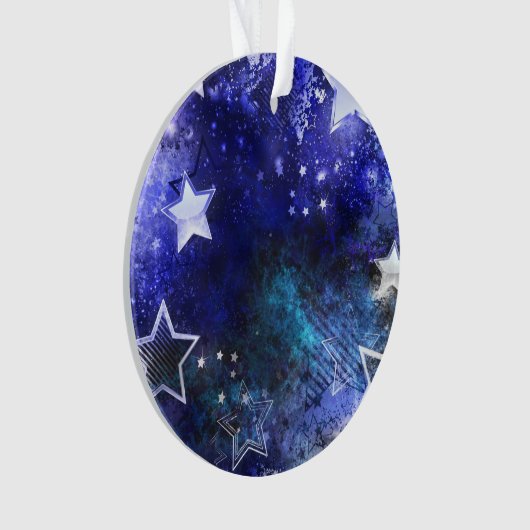 Ruimte-achtergrond met sterren ornament (voorkant)