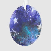 Ruimte-achtergrond met sterren ornament (voorkant)