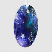 Ruimte-achtergrond met sterren ornament (voorkant)