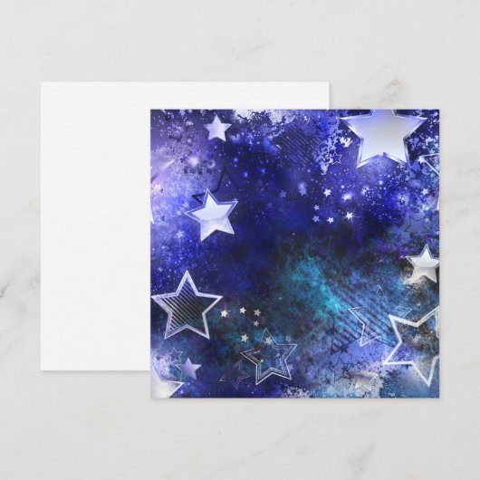 Ruimte-achtergrond met sterren programma (Voorkant / Achterkant)