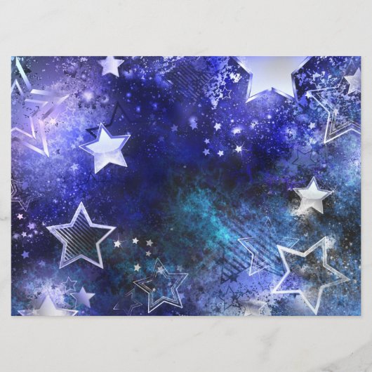 Ruimte-achtergrond met sterren programma (Voorkant)