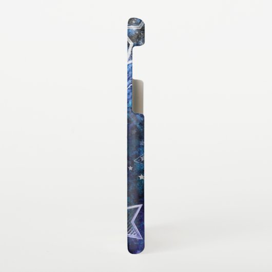 Ruimte-achtergrond met sterren samsung galaxy hoesje (Linkerkant)