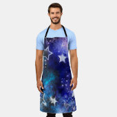 Ruimte-achtergrond met sterren schort (Gedragen)