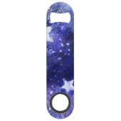 Ruimte-achtergrond met sterren speed flessenopener (Achterkant)