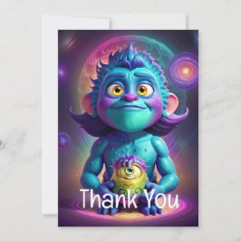 Ruimte Alien & Vriend Bedankkaart