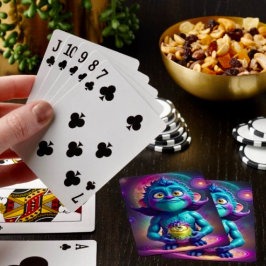 Ruimte Alien & Vriend Pokerkaarten