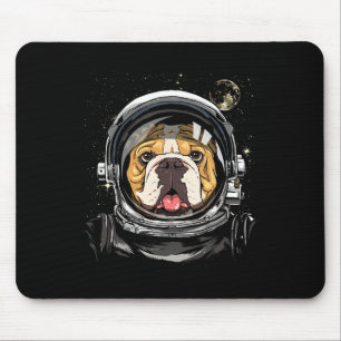 Ruimte Astronaut Amerikaanse Bulldog Melkweg Astro Muismat