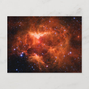 Ruimte, astronomie, Jack-o-lantern Nebula, sterren Briefkaart