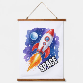 Ruimte Avonturen Poster | Avontuur Wacht Tussen de Hangend Wandkleed