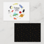 Ruimte Buiten Dank Je Notitiekaartje (Voorkant / Achterkant)