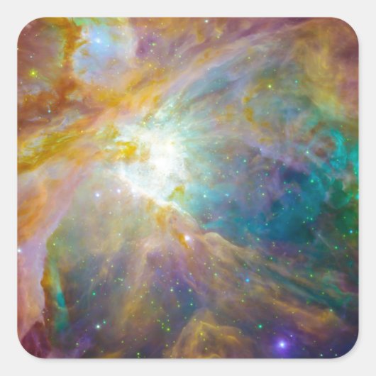 Ruimte - Chaos in Orion Vierkante Sticker (Voorkant)