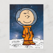 RUIMTE | Charlie Brown Astronaut Briefkaart (Voorkant)