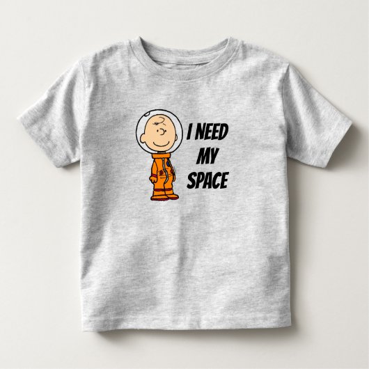 RUIMTE | Charlie Brown Astronaut Kinder Shirts (Voorkant)