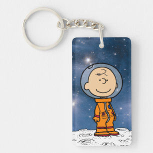 RUIMTE Charlie Brown Astronaut Sleutelhanger
