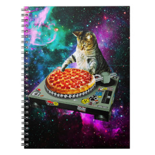 Ruimte dj kat pizza notitieboek