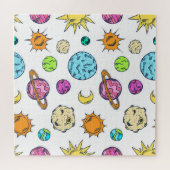 Ruimte doedels kosmische achtergrond legpuzzel (Horizontaal)