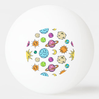 Ruimte doedels kosmische achtergrond pingpongballen