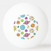Ruimte doedels kosmische achtergrond pingpongballen (Achterkant)