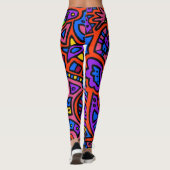 Ruimte Doodle #3 Leggings (Achterkant)