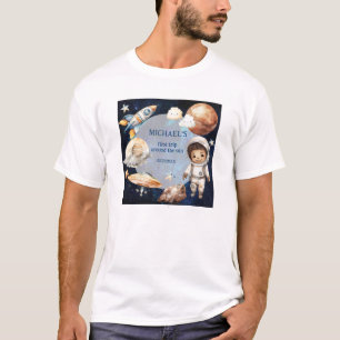 Ruimte eerste reis rond de zon verjaardag ouders t-shirt