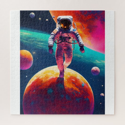 Ruimte en astronaut puzzel (Verticaal)