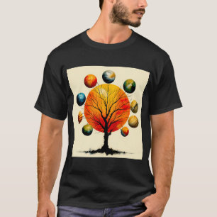 Ruimte en de mystieke natuur t-shirt