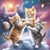 Ruimte en een kat sticker (Voorkant)