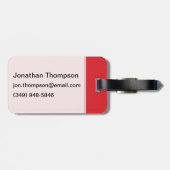 Ruimte en wetenschap bagagelabel (Achterkant horizontaal)