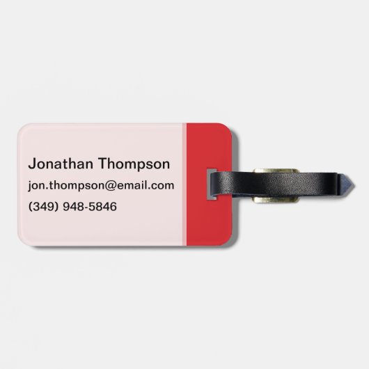 Ruimte en wetenschap bagagelabel (Achterkant horizontaal)