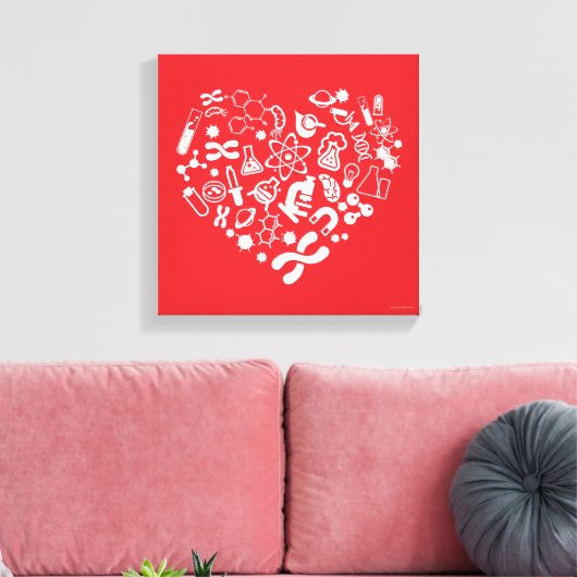 Ruimte en wetenschap canvas afdruk (Insitu (Woonkamer))