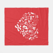 Ruimte en wetenschap fleece deken (Voorkant (Horizontaal))