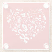 Ruimte en wetenschap glazen onderzetter (Achterkant)