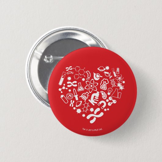 Ruimte en wetenschap ronde button 5,7 cm (Voorkant /achterkant)