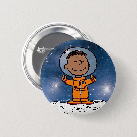 RUIMTE | Franklin Astronaut Ronde Button 5,7 Cm (Voorkant /achterkant)