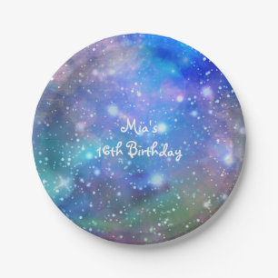 Ruimte Galaxy Spacy Verjaardagsfeest Borden Papieren Bordje