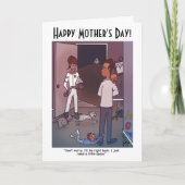 Ruimte Gevouwen Moederdag Kaart (Voorkant)