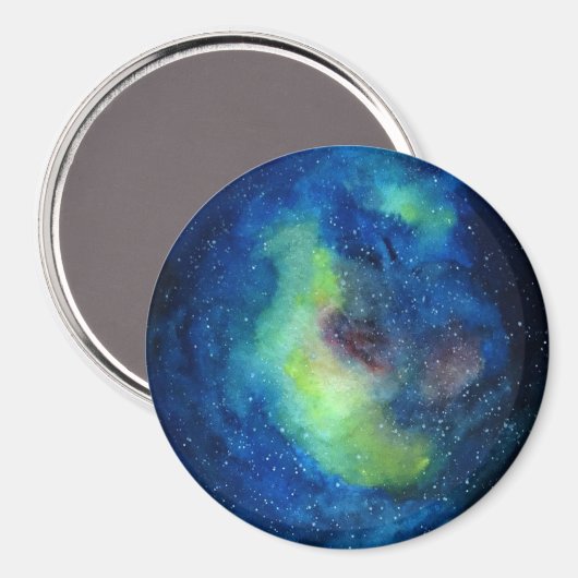 Ruimte groot, 7,6 cm ronde magneet (Voorkant / Achterkant)