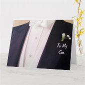 RUIMTE IN ZIJN TUX-SON OP UW WEDDAG KAART (Gele Bloem)