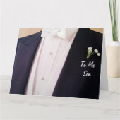 RUIMTE IN ZIJN TUX-SON OP UW WEDDAG KAART (Voorkant)