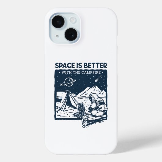 Ruimte is beter met het kampvuur Case-Mate iPhone case (Achterkant)