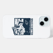 Ruimte is beter met het kampvuur Case-Mate iPhone case (Achterkant (horizontaal))