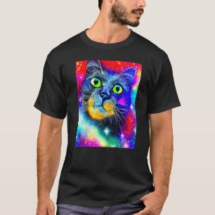 Ruimte Kat Kitty Kitten In Kat Stijl 8 T-shirt