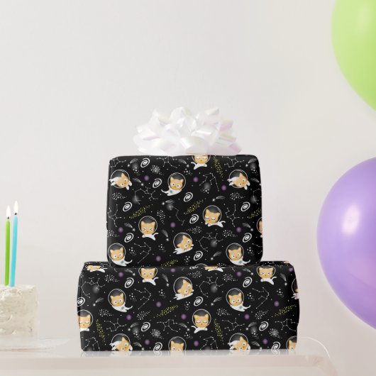 Ruimte Kitty Cadeaupapier (Feestgeschenken)